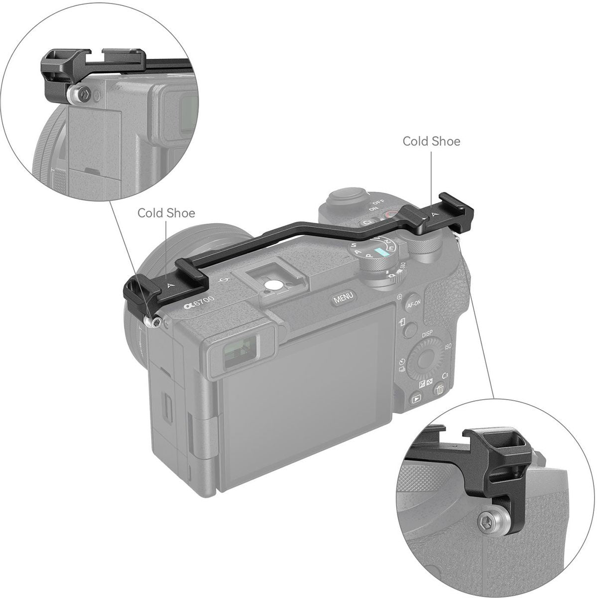 SmallRig 4339 Dual Cold Shoe Mount Plate For Sony Alpha 6700