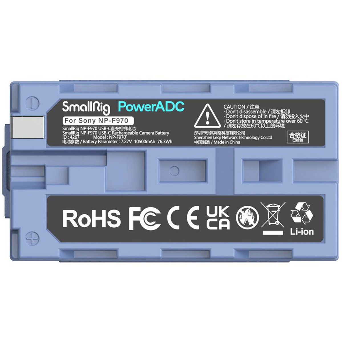 SmallRig 4267 NP-F970 USB-C Rechargable Camera Battery