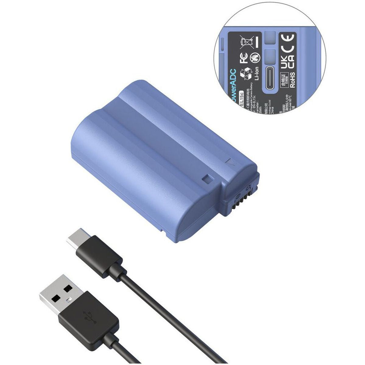 SmallRig 4332 EN-EL15C USB-C Rechargable Camera Battery