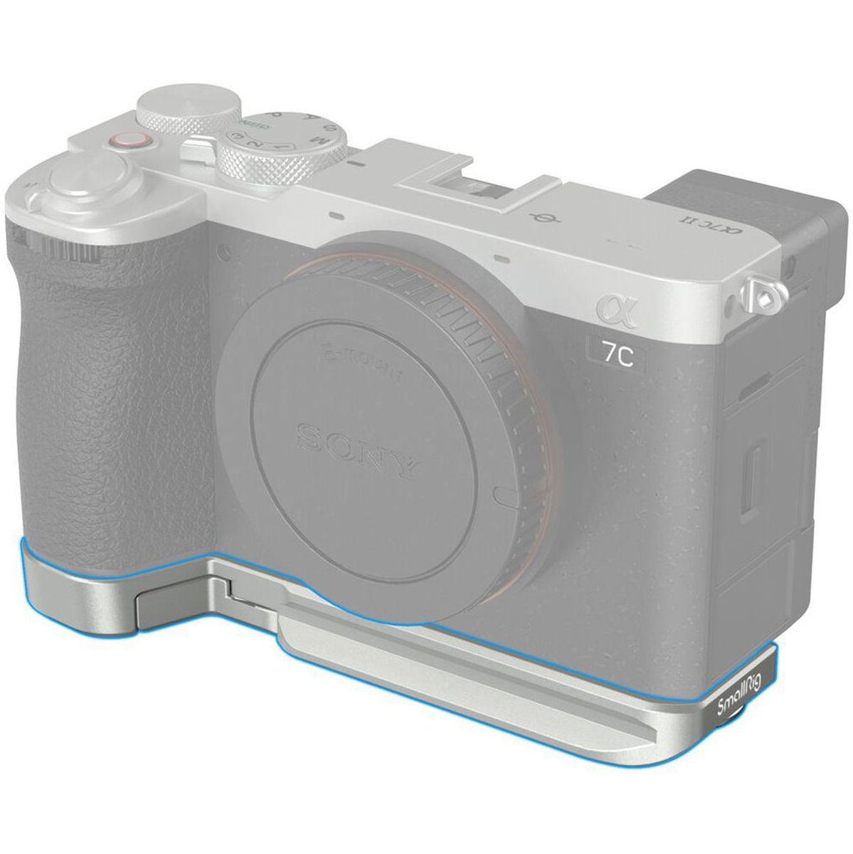 SmallRig 4439 Bottom Mount Plate For Sony Alpha 7C II / Alpha 7CR(Silver)