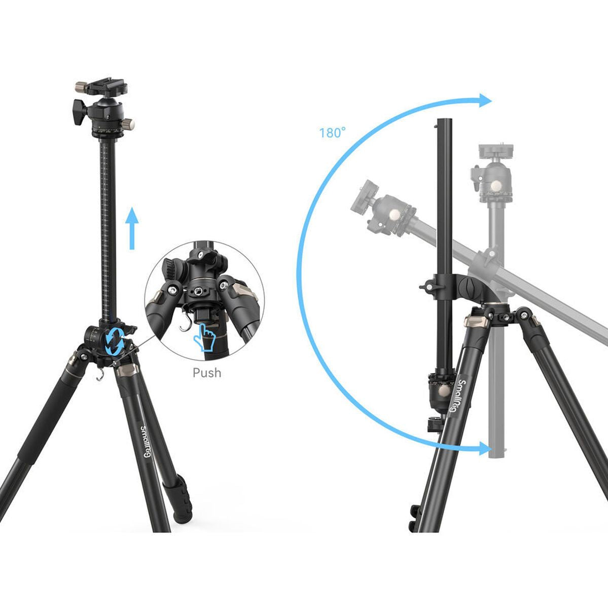 SmallRig 4288 Lateral Center Column Tripod CT200