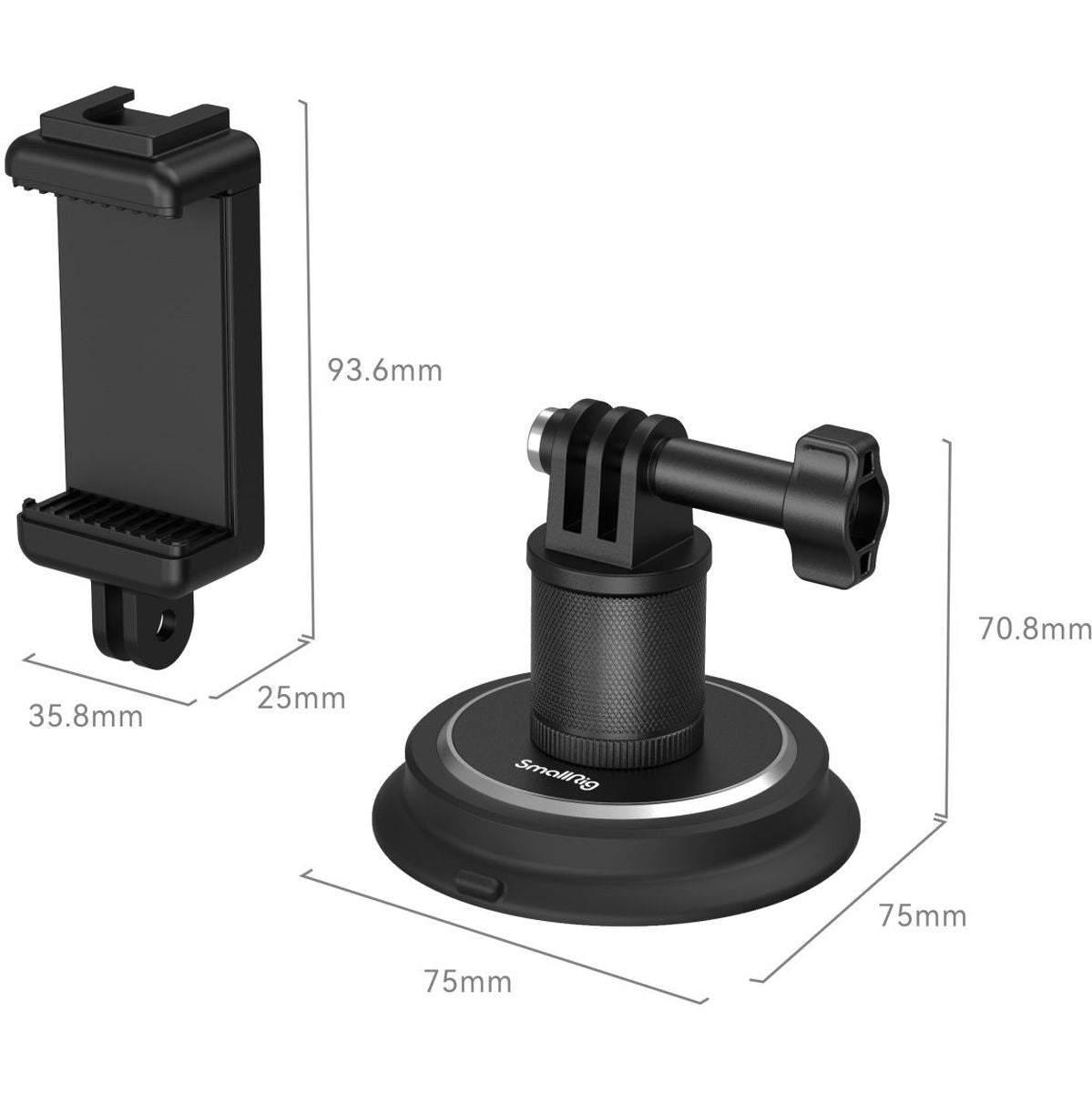 SmallRig 4347 Suction Cup Mounting Support For Action Camera