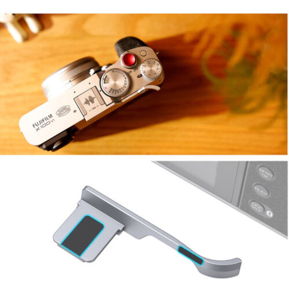 SmallRig 4566 Thumb Grip For Fujifilm X100VI / X100V (Silver)