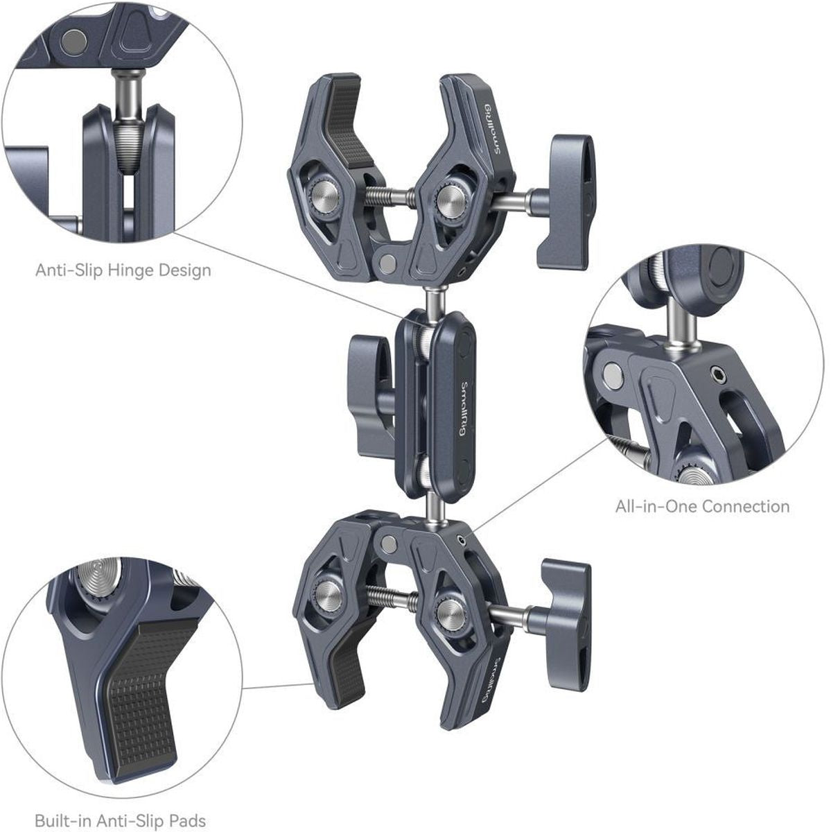 SmallRig 4103B Super Clamp w/ Double Crab-Shaped Clamps