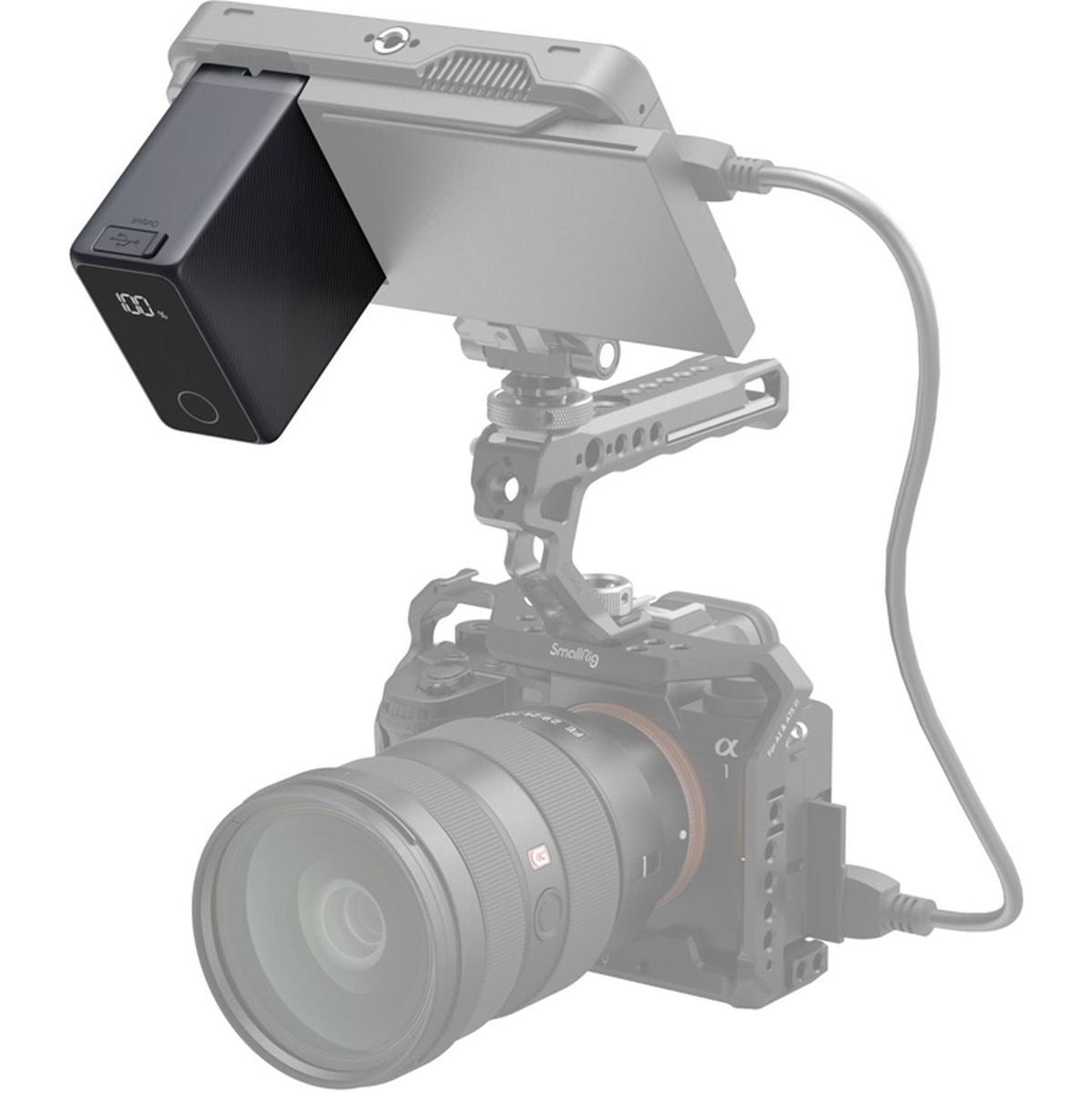 SmallRig 4469 NP-F970 USB-C Rechargeable Camera Battery (Bla