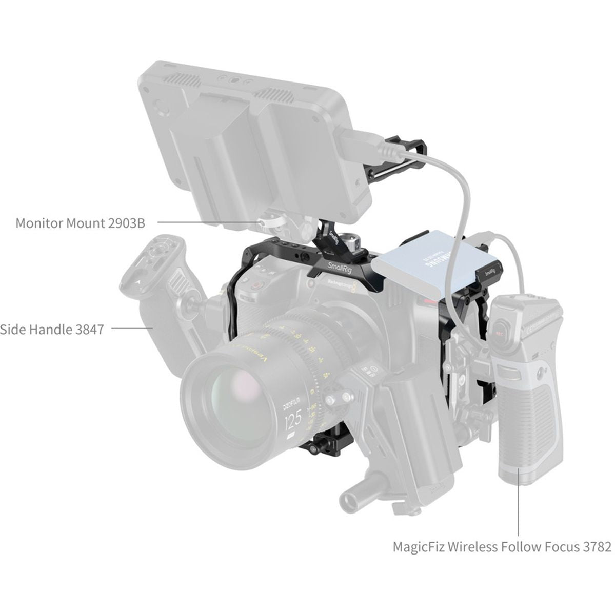 SmallRig 4574 Basic Cage Kit For Blackmagic Design Cinema Ca
