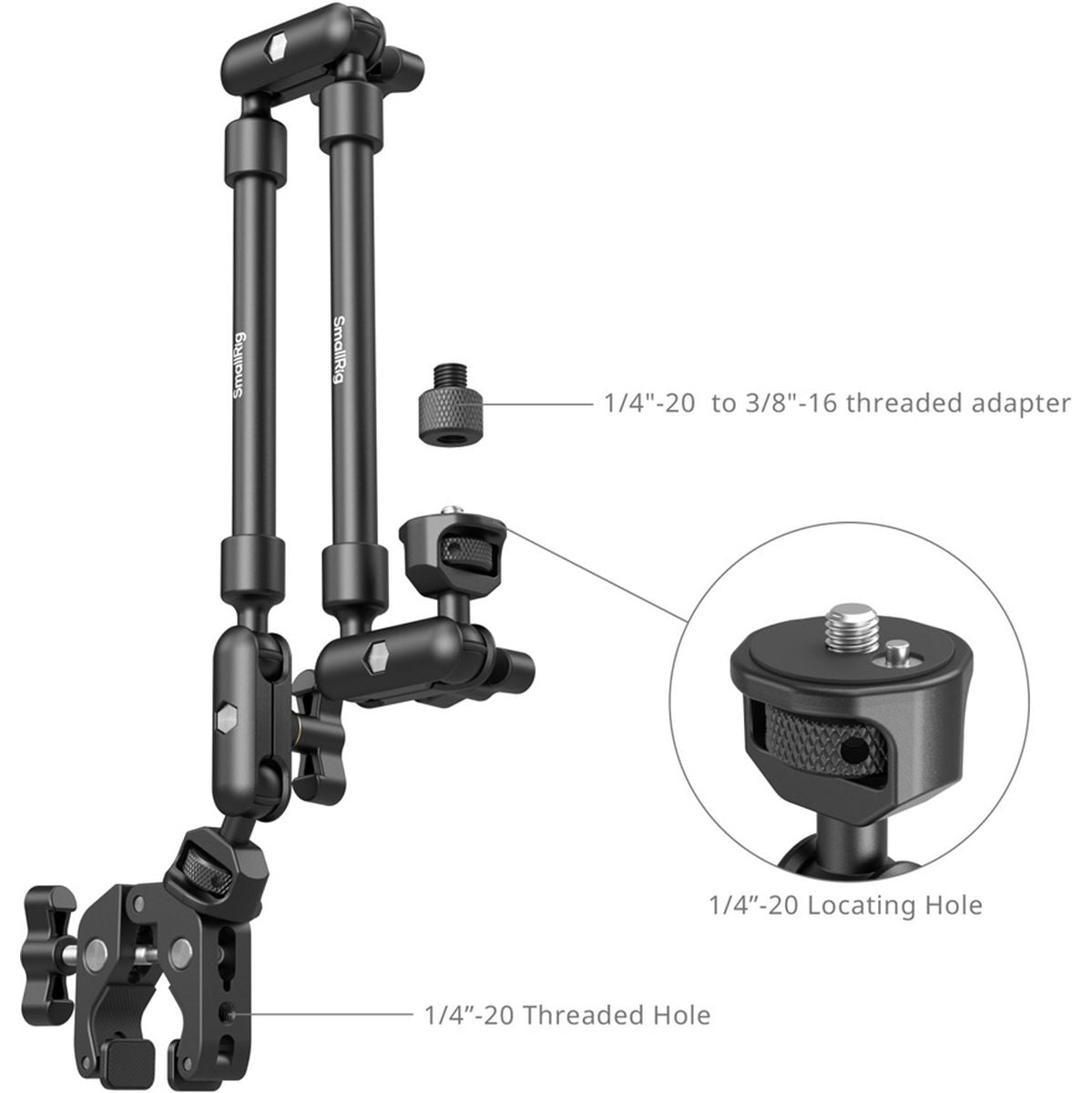 SmallRig 4766 Desktop Shooting Magic Arm w/ Crab Clamp Kit