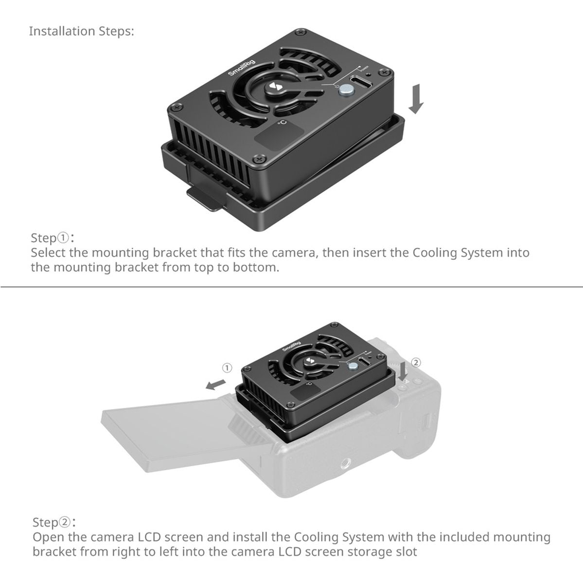 SmallRig 4815 Cooling System For Sony / Canon / Fujifilm Cameras