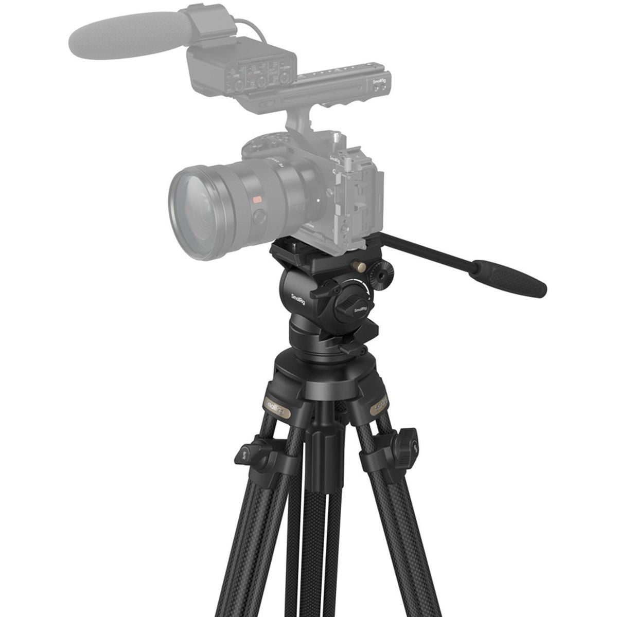 SmallRig 4685 Lightweight Video Carbon Fiber Tripod Kit AD 5