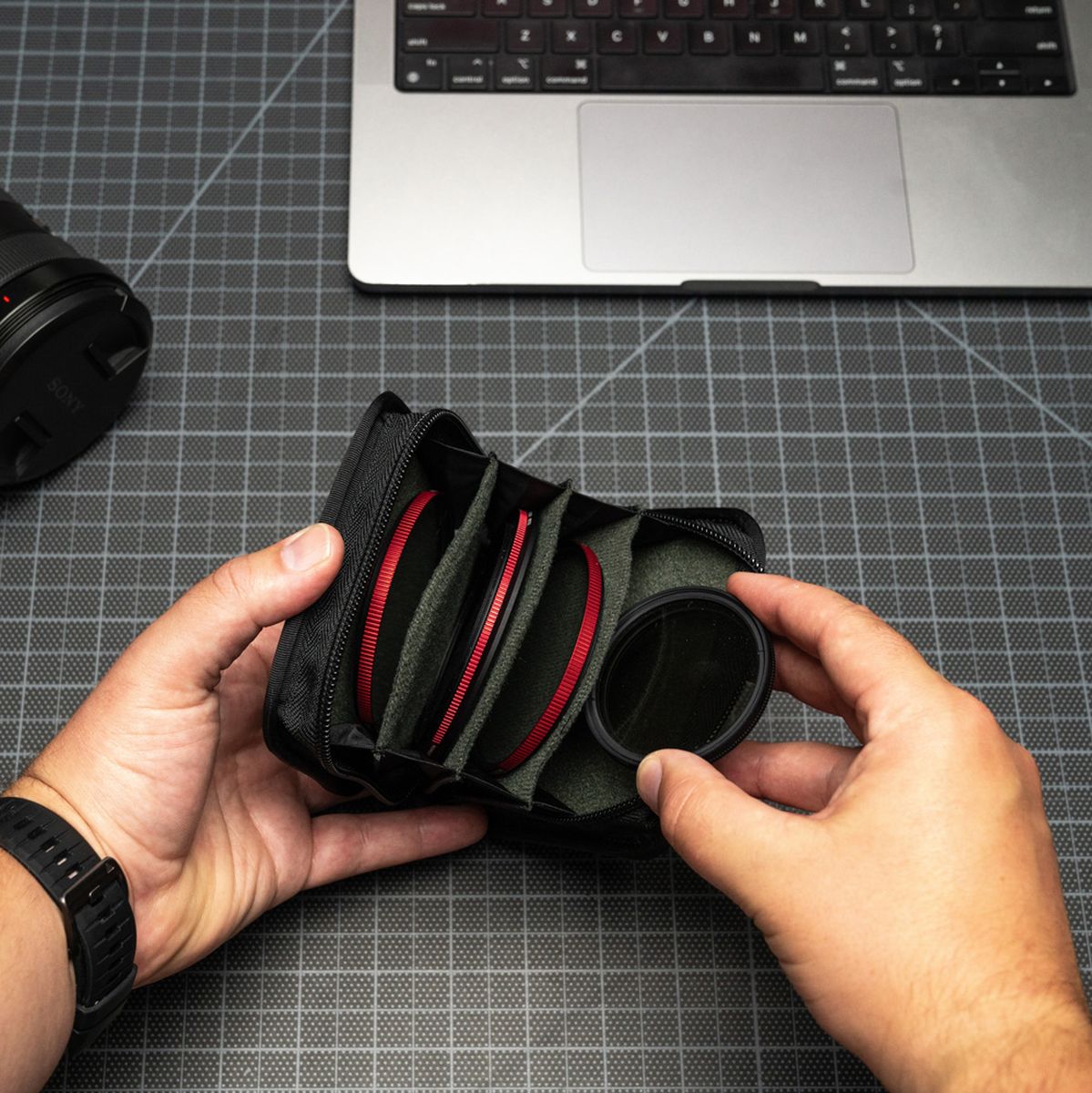 WANDRD Lens Filter Case Wasatch Green