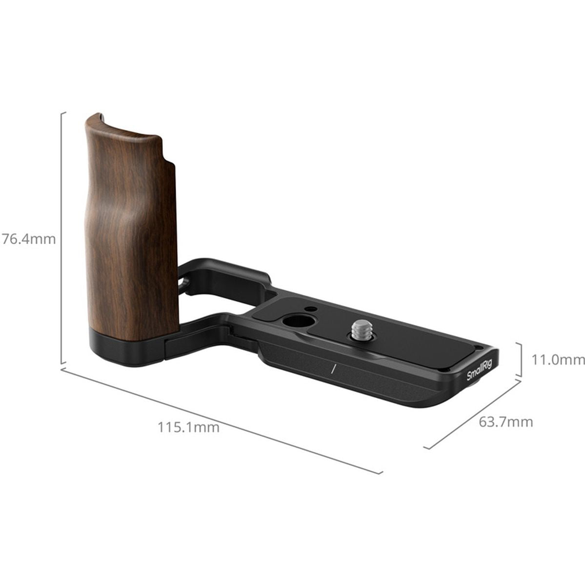 SmallRig 4864 L Shape Mount Plate w/ Wooden Handle For Sony ZV E10 II