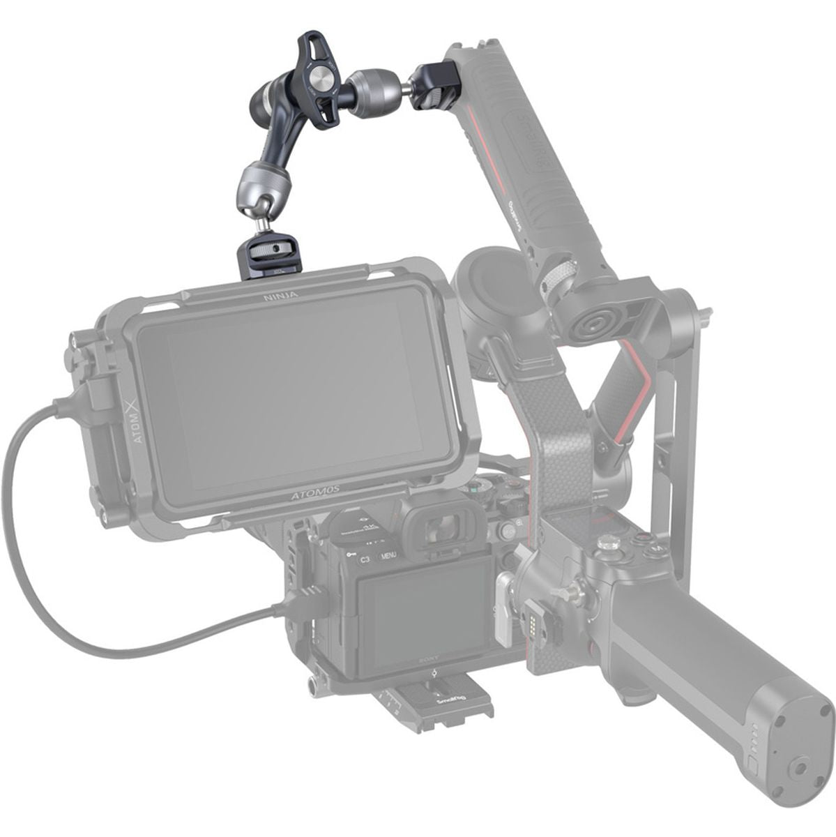 SmallRig 4899 Rosette Magic Arm (7) w/ ARRI Locating Screw