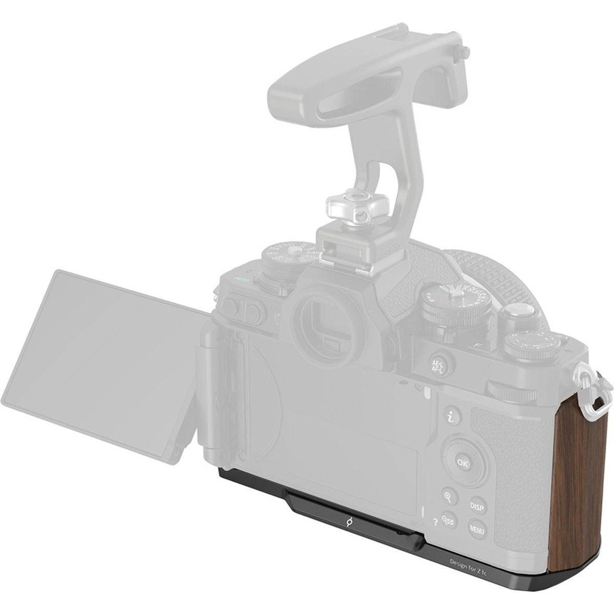SmallRig 4802 Wooden L Shape Grip For Nikon Z FC (Black)