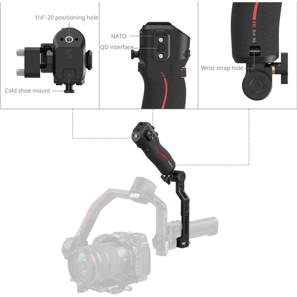 SmallRig 4326 Focus Control Sling Handle For DJI RS Series