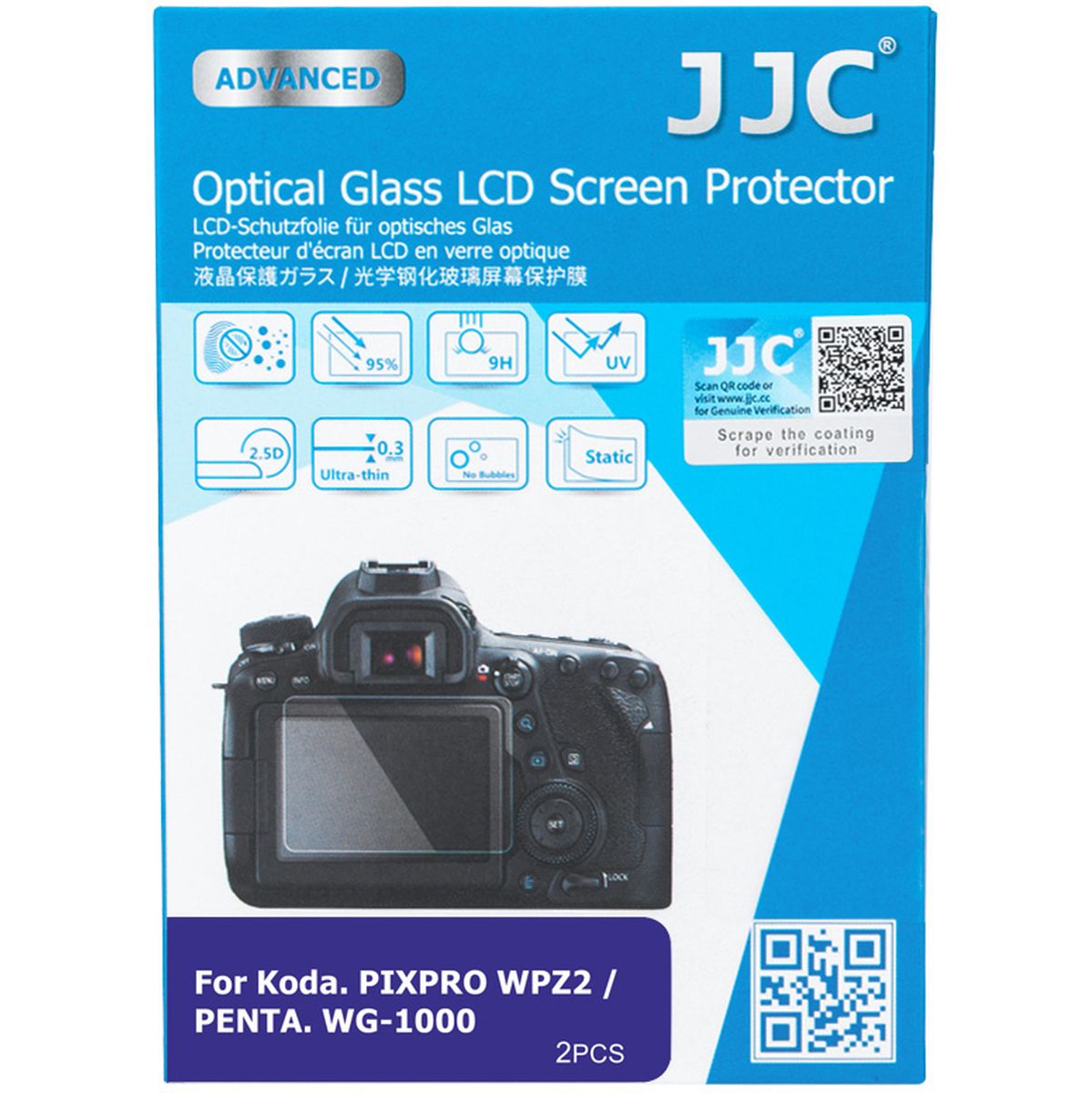 JJC GSP WPZ2K2 LCD Glass Protector