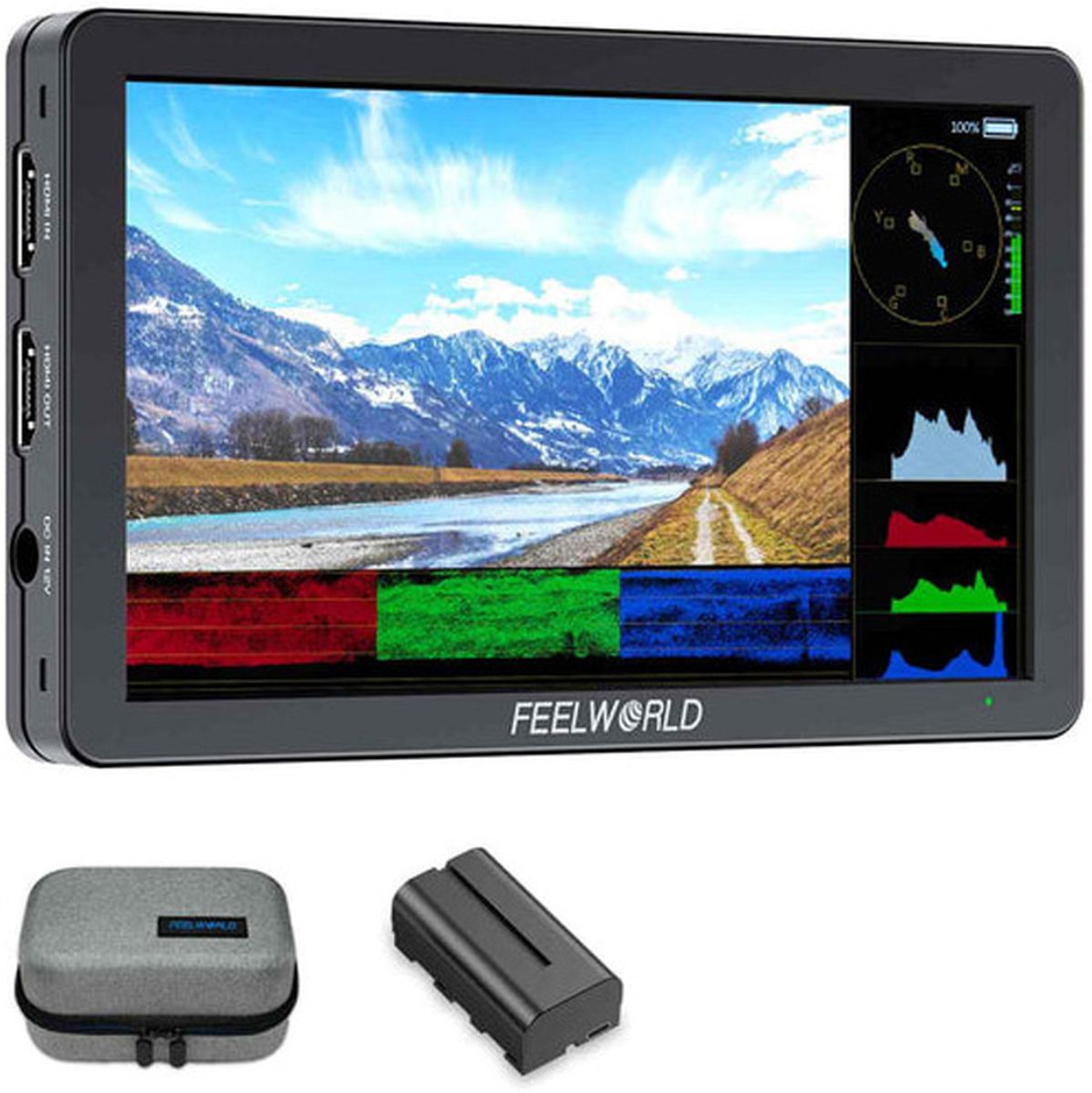 Feelworld T6 6 Monitor w/ Metal Case - image 3 of 3