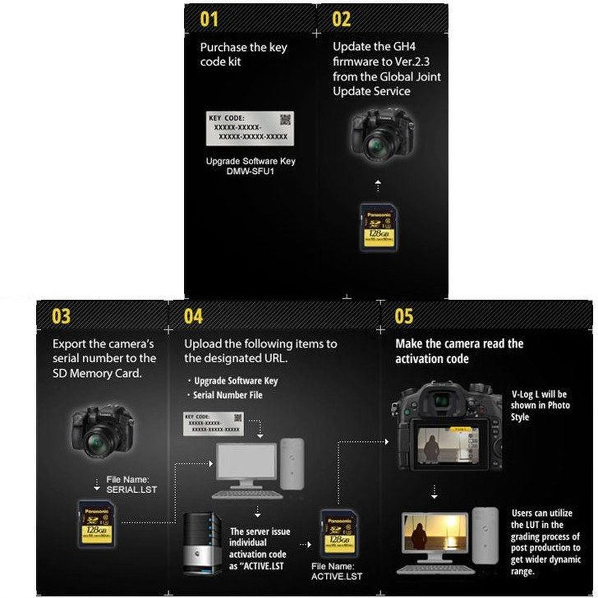 Panasonic DMW-SFU1GU V-LOG For GH4/GH5/FZ2000