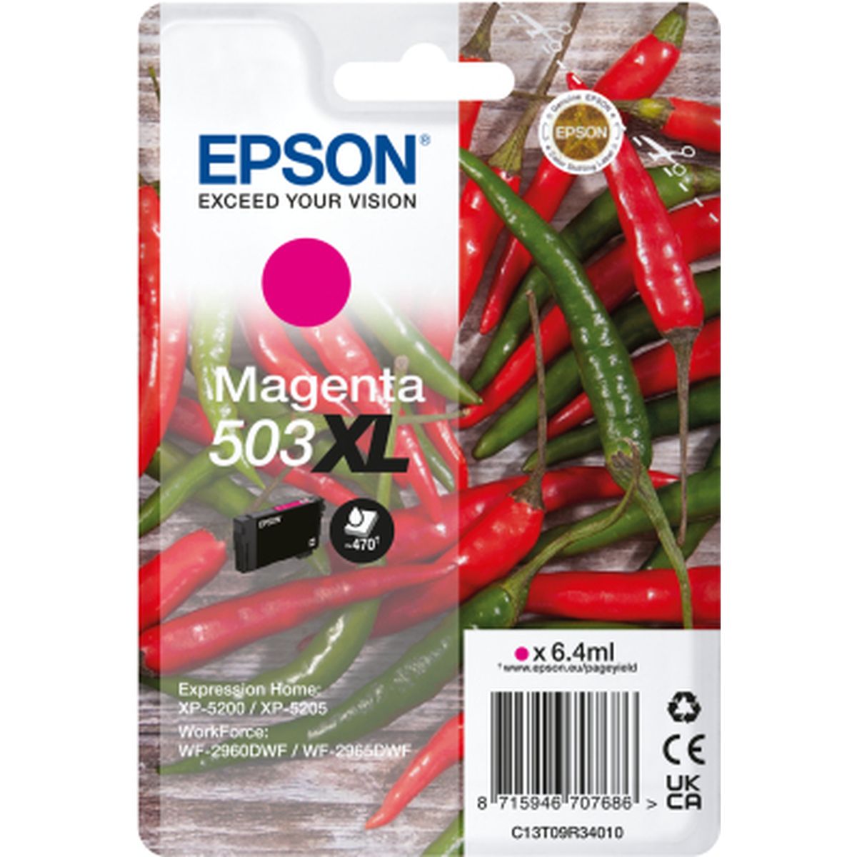 Epson Singlepack Magenta 503XL Ink