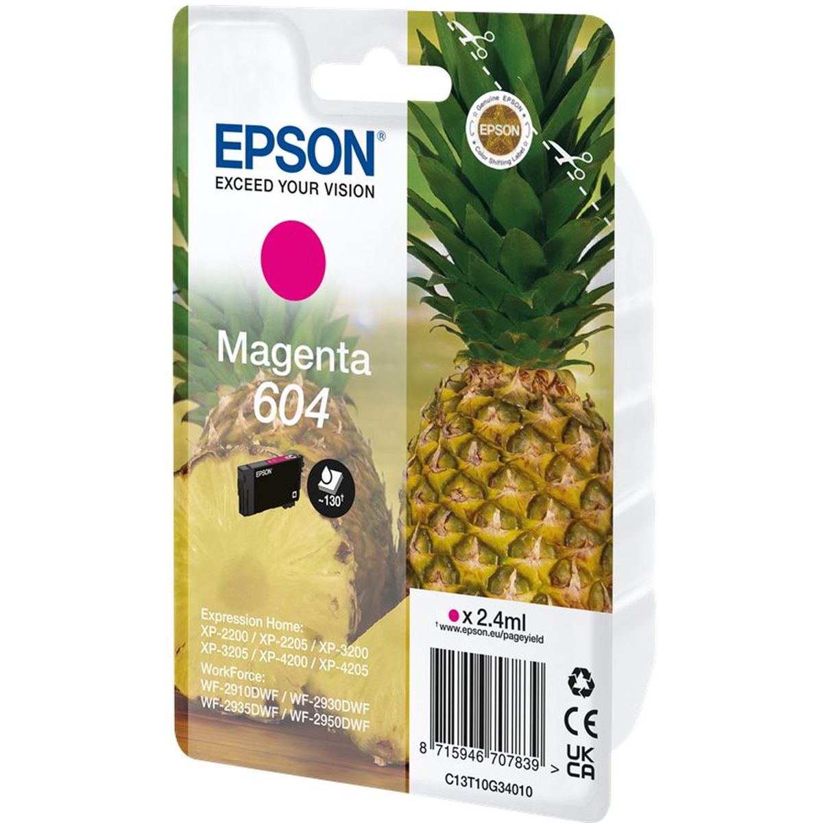 Epson Singlepack Magenta 604 Ink