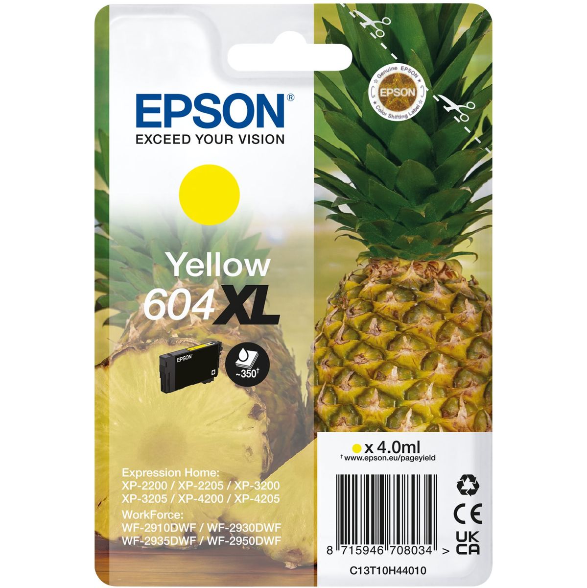 Epson Singlepack Yellow 604XL Ink