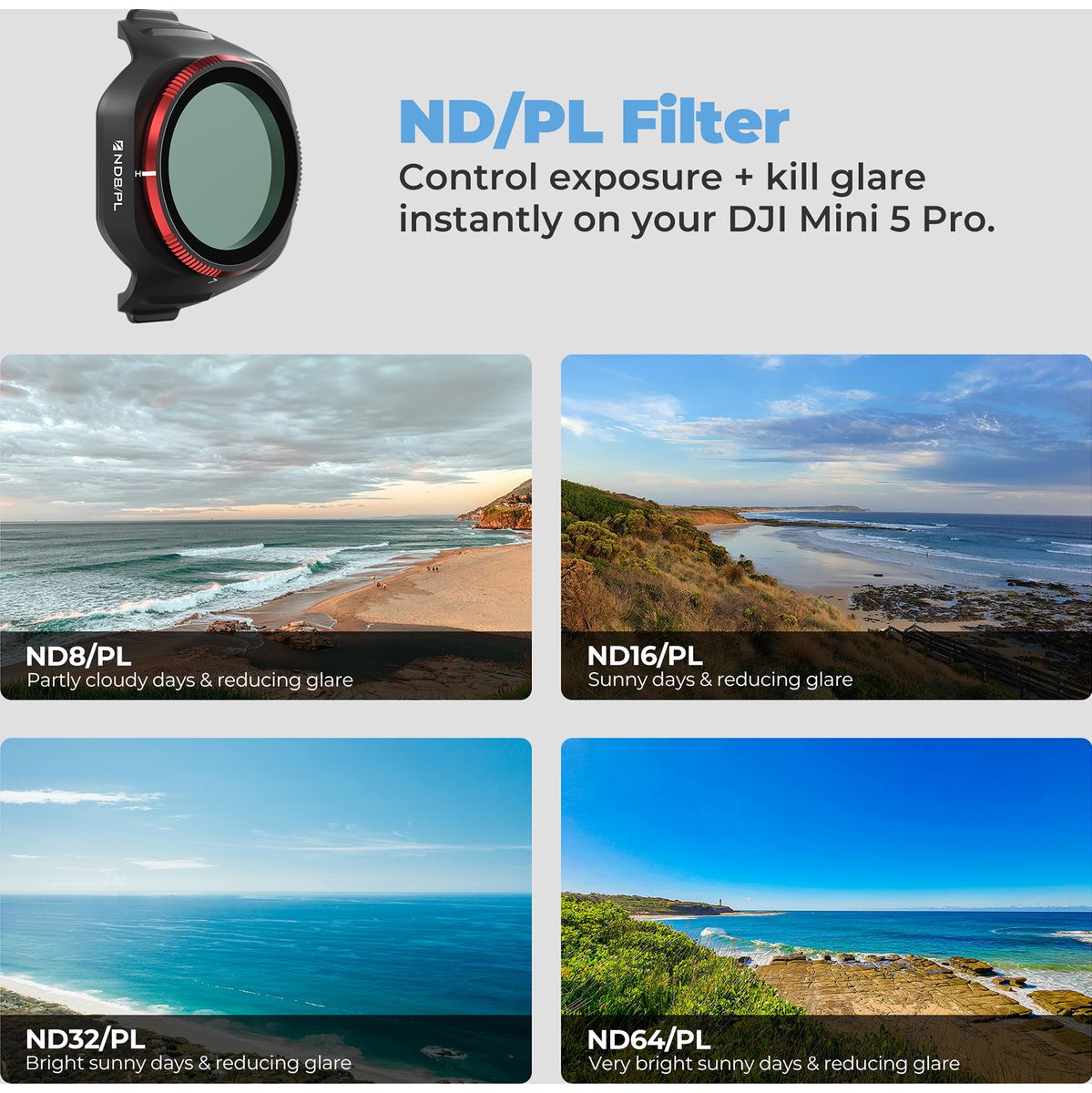 Freewell Mini 5 Pro Filters Bright DAY-6 Pack