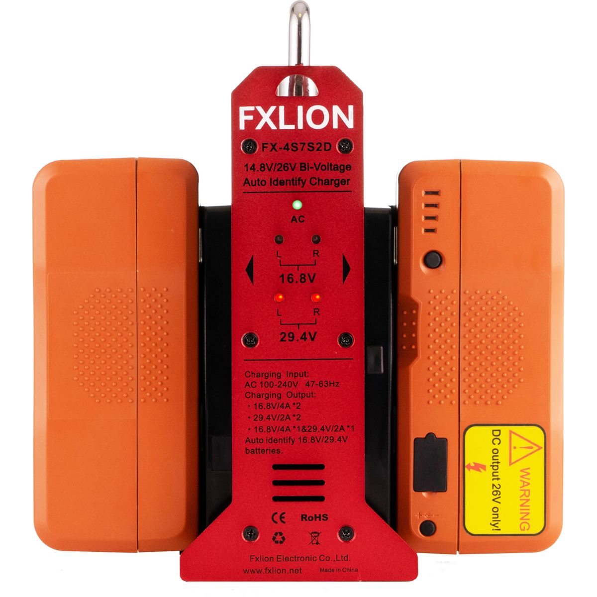 FXLion 14.8V/26V Battery 2-CH V-Lock Charger