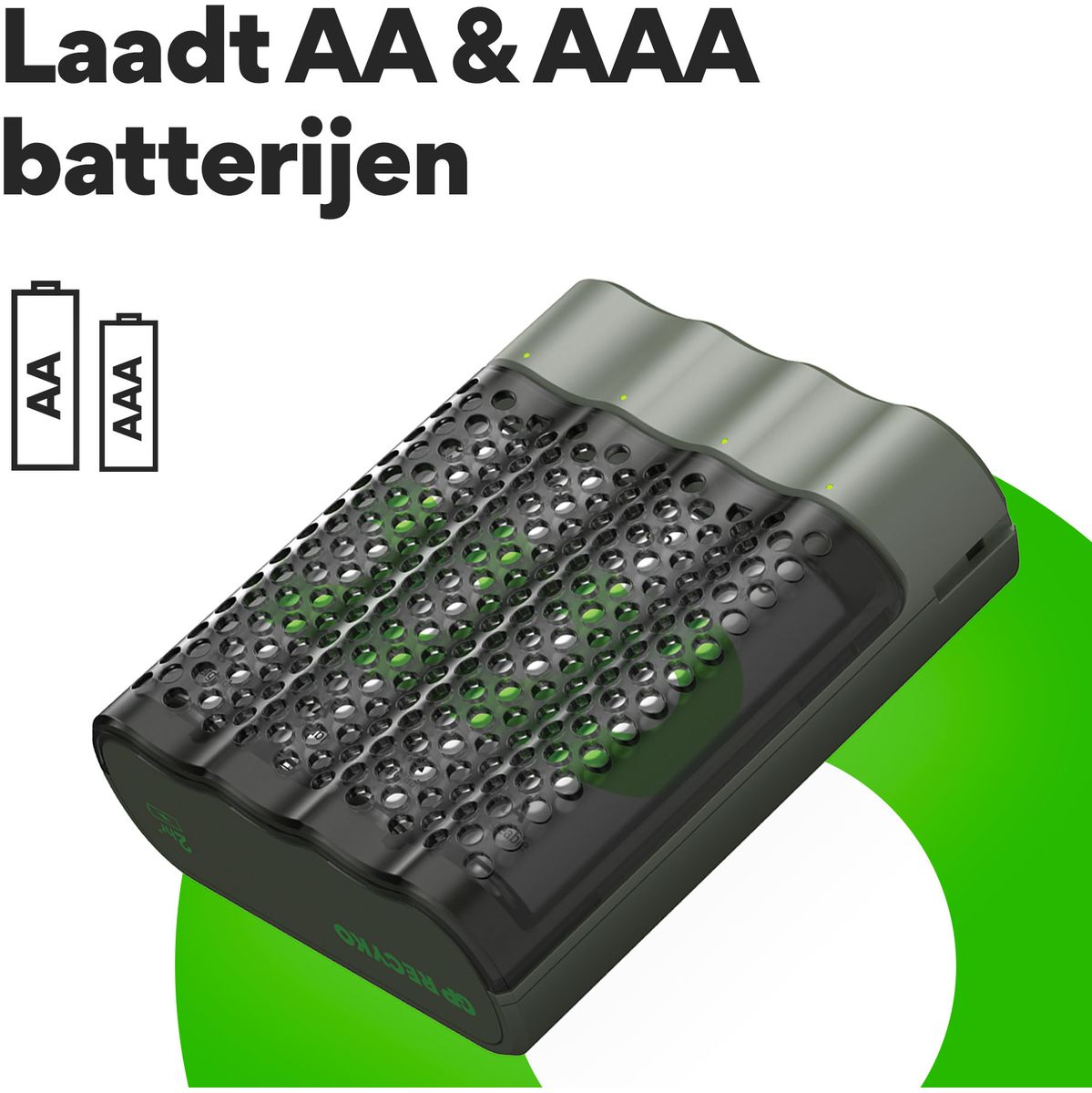 GP USB Battery Charger M451 w/ 4 X ReCyko AA 2600 mAh - image 4 of 5