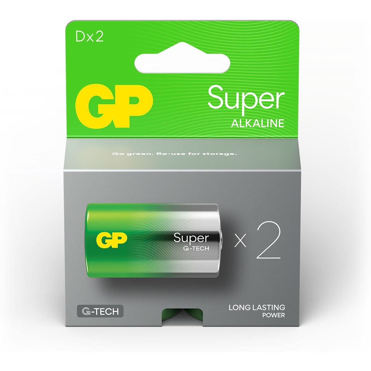 GP D MONO Battery GP Alkaline Super 1.5V 2 PCs - image 3 of 5