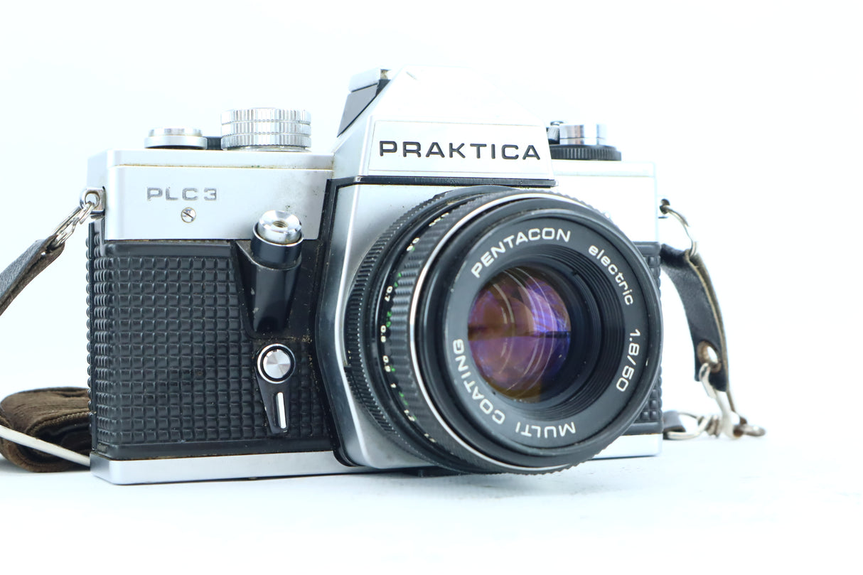 Praktica PLC 3 – M42 SLR with Pentacon Electric 50mm f/1.8 MC Lens