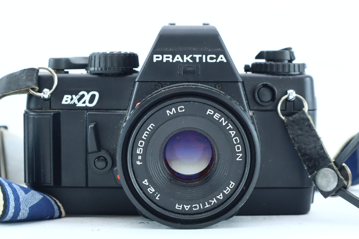Praktica BX20 – 35mm SLR Camera with Prakticar 50mm f/2.4 MC Lens