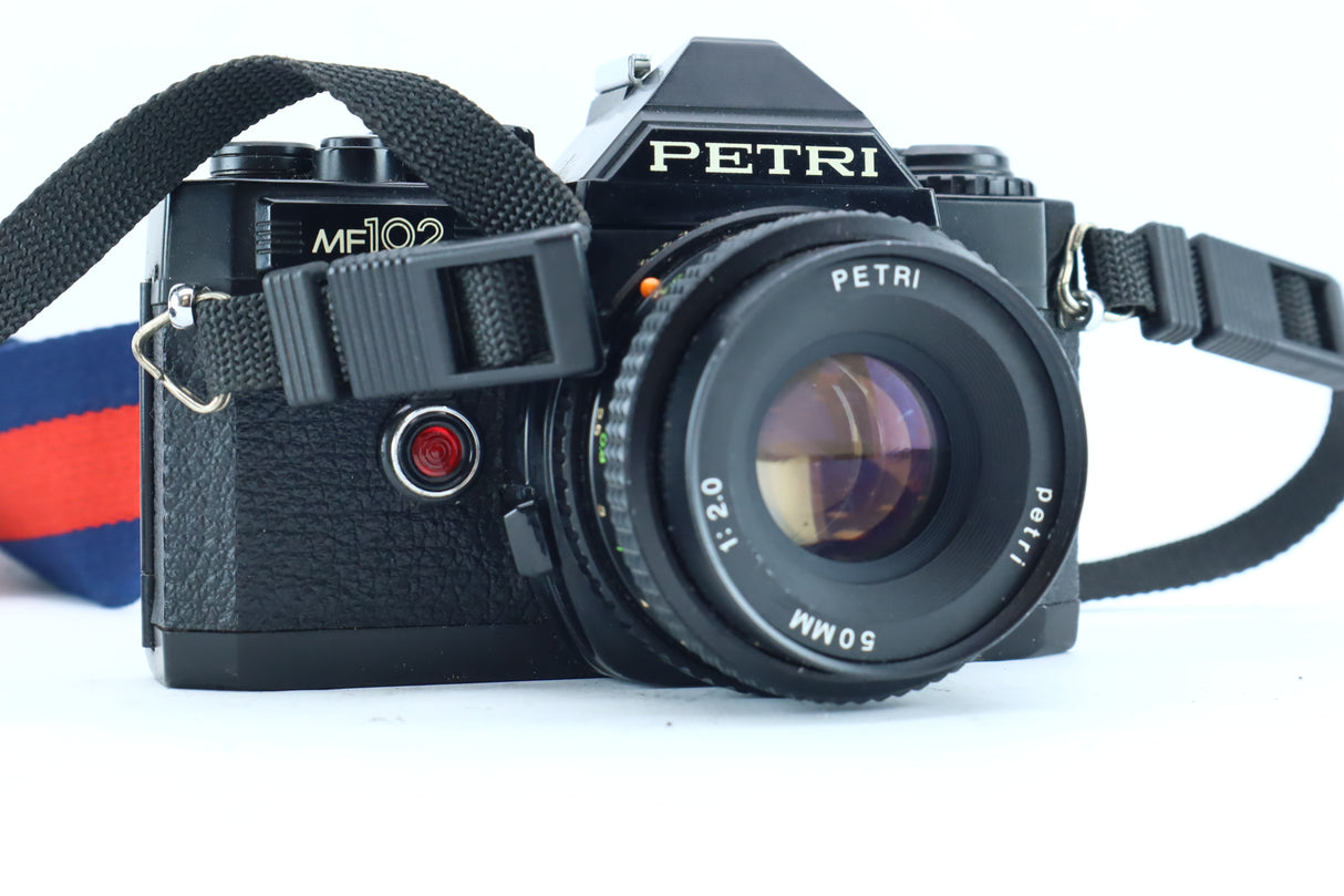 Petri MF-102 – 35mm Manual Focus SLR with Petri 50mm f/2 Lens