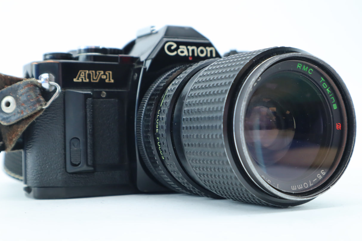 Canon AV-1 with RMC Tokina 35-70mm 3,5