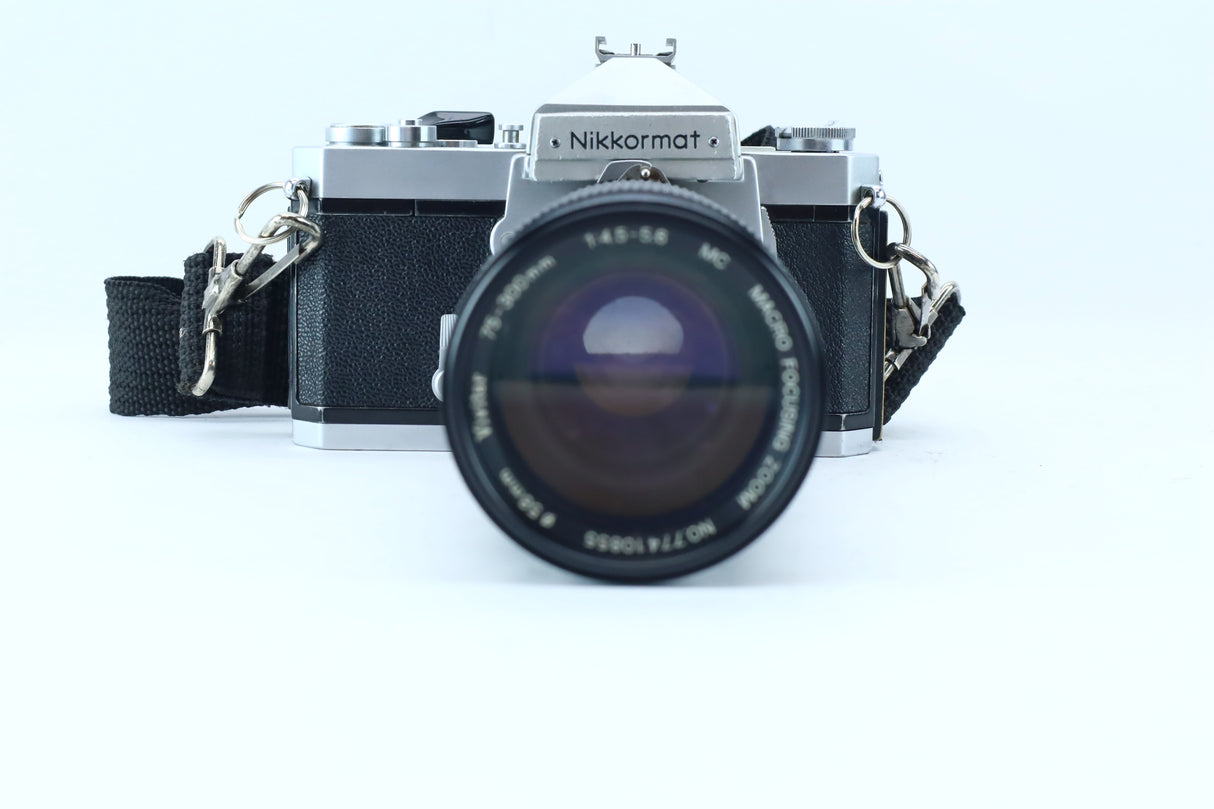 Nikkormat FT N with Visitor 75–300mm f/4.5–5.6 MC
