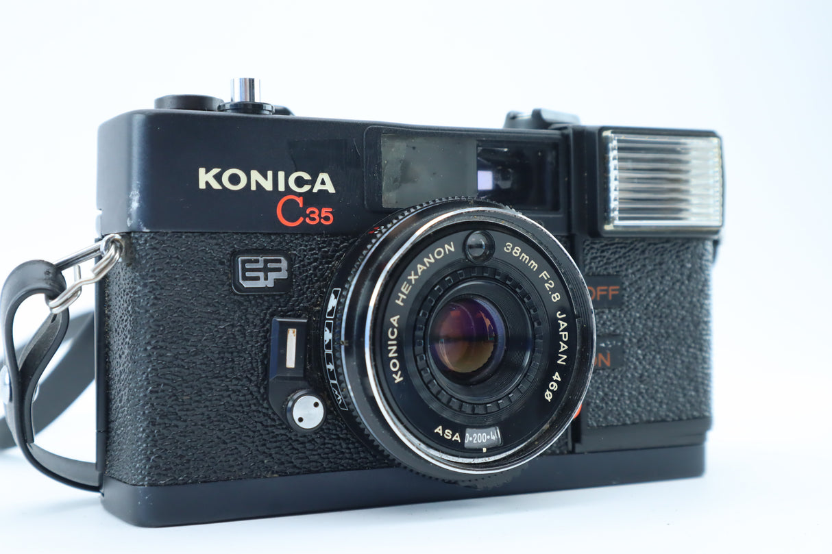 Konica C35 EF with Hexanon 38mm f/2.8