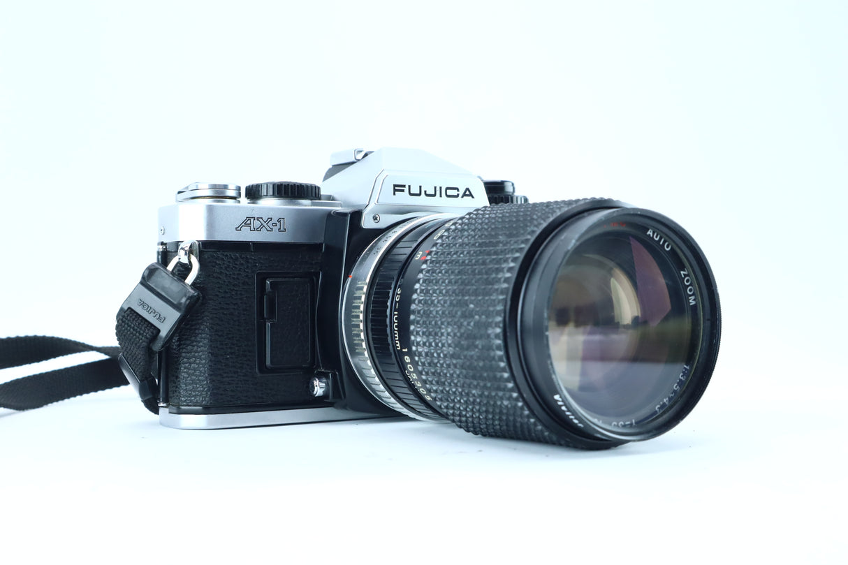 Fujica AX-1 with Panagor-E PMC 35–100mm f/3.5–4.3 Lens