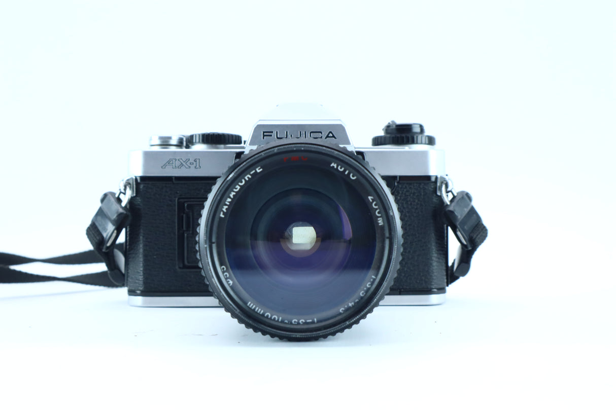 Fujica AX-1 with Panagor-E PMC 35–100mm f/3.5–4.3 Lens