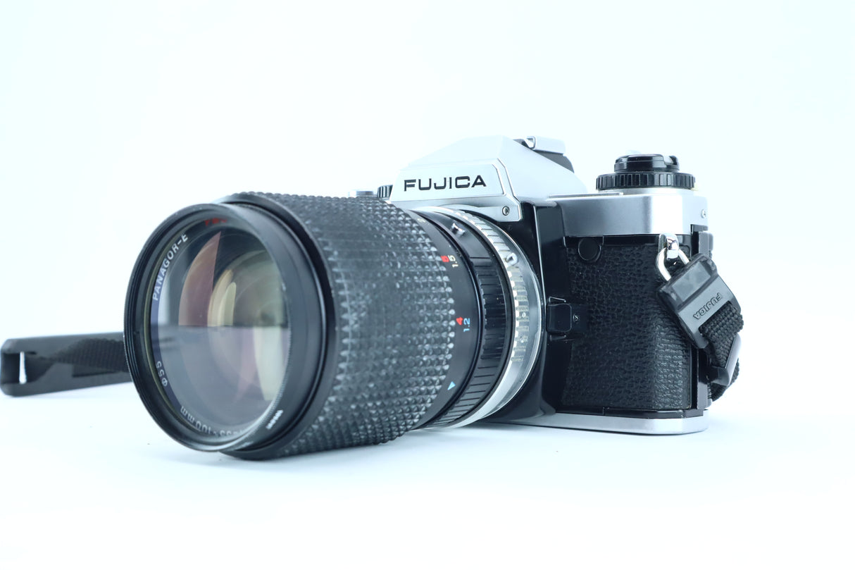 Fujica AX-1 with Panagor-E PMC 35–100mm f/3.5–4.3 Lens