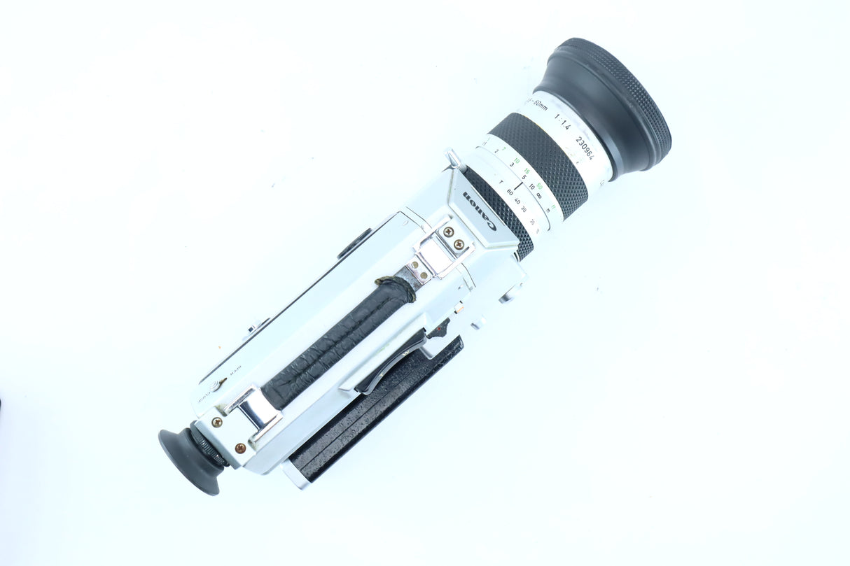 Canon Auto Zoom 814 with Canon Zoom Lens C-8 7.5–60 mm f/1.4