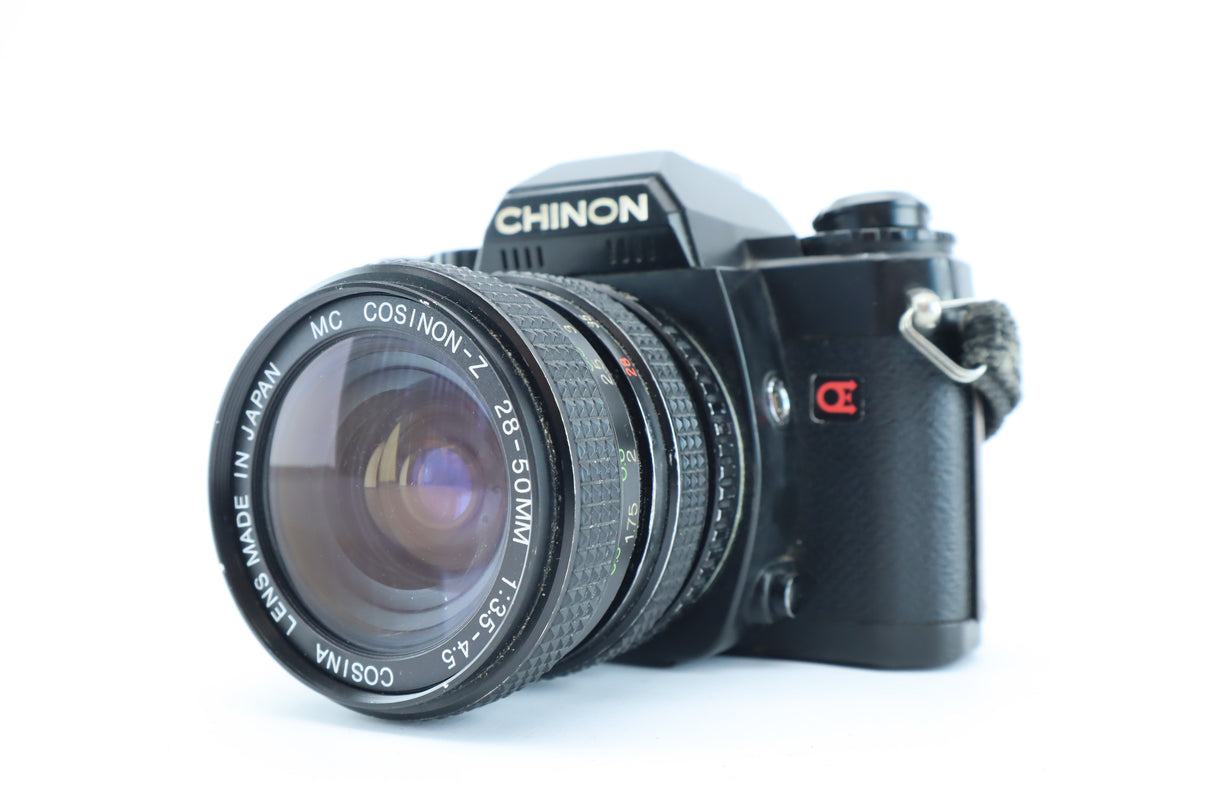 Chinon CE-4 + MC Cosinon-Z 28–50mm f/3.5–4.5