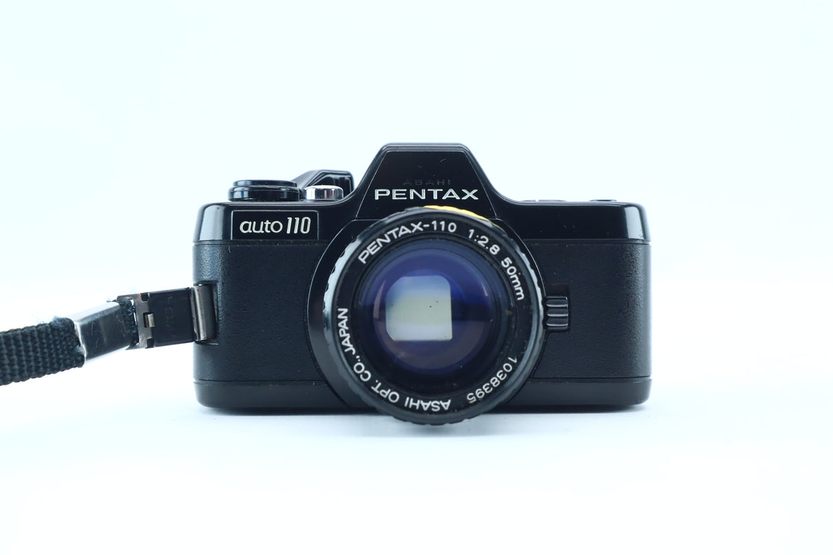 Pentax Auto 110, Set with 50mm, 18mm, 24mm Lenses + AF130P Flash