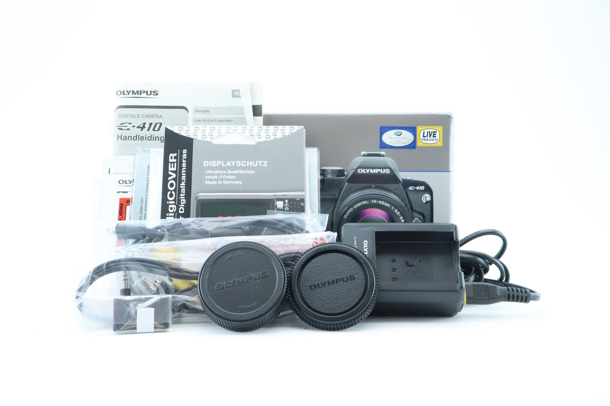 Olympus E-410 + Zuiko Digital 14–42mm f/3.5–5.6