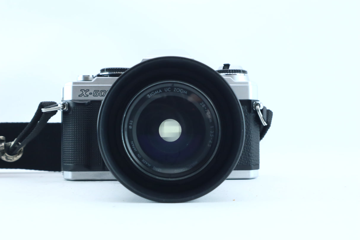 Minolta X-500 with Sigma UC 28–70mm f/3.5–4.5