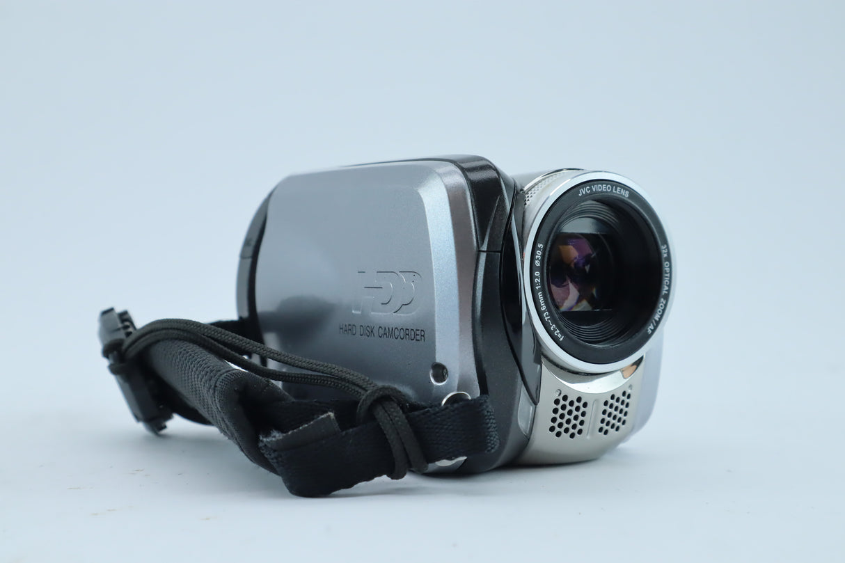 JVC Hard Disk Camcorder with 32x Optical Zoom – f=2.3–73.6mm f/2.0 Lens