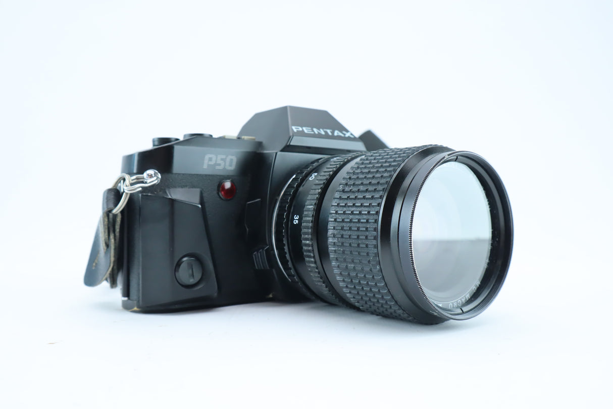 Pentax P50 + Petri 35–70mm f/3.5–4.5 MC Macro Lens