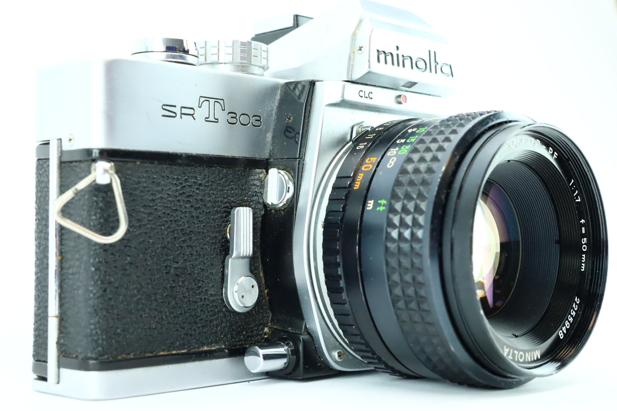 Minolta SRT303 with MC ROKKER-PF1,7 50mm