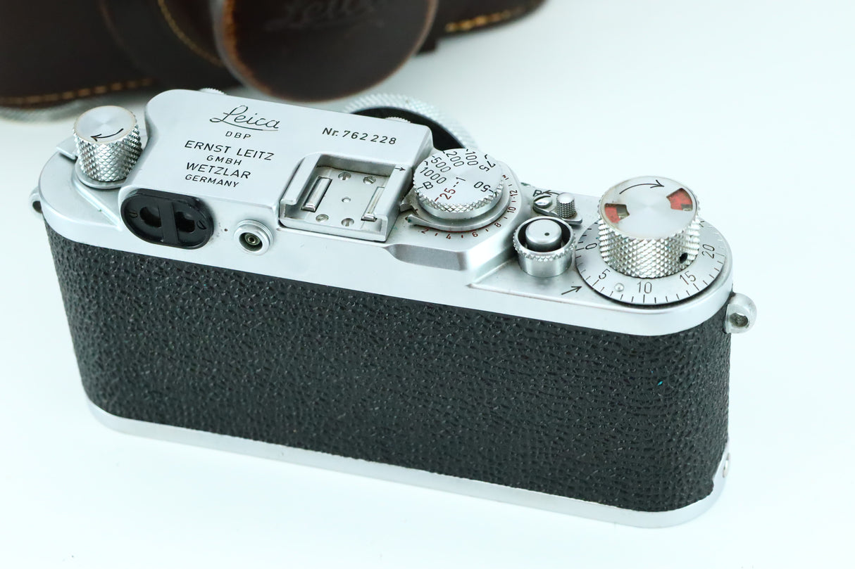 Leica IIIf Red Dial and Leitz Elmar 50mm f/3.5 *Like New*
