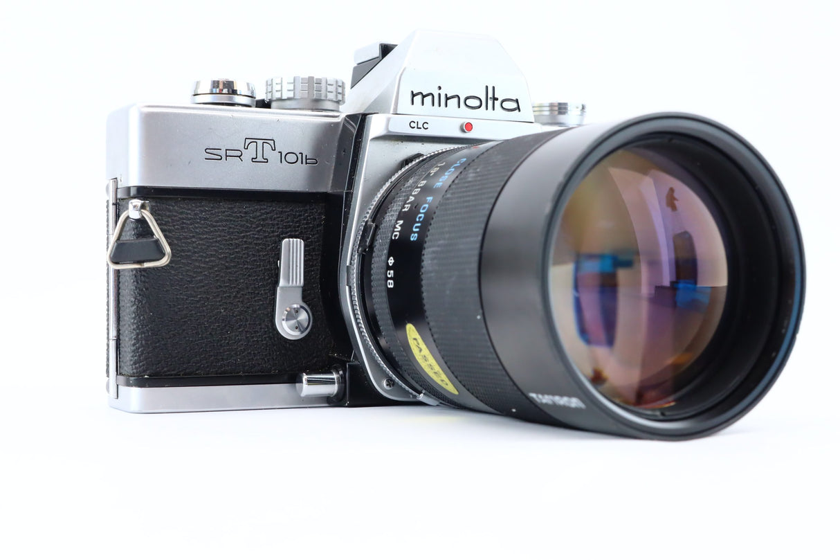 Minolta SRT 101b with Tamron 135mm 2,8 lens