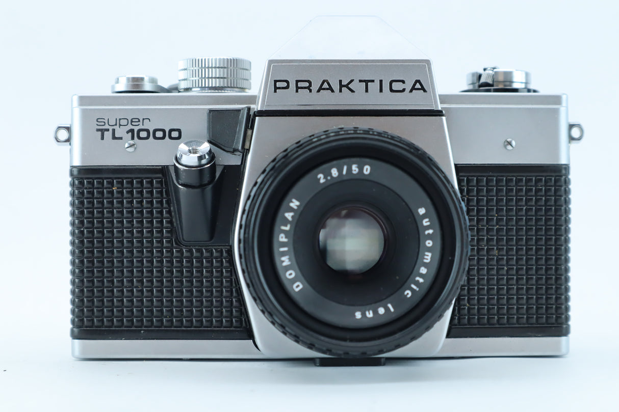 Praktica Super TL 1000 with Domiplan 50mm f/2.8 – Classic M42 SLR with Manual Controls