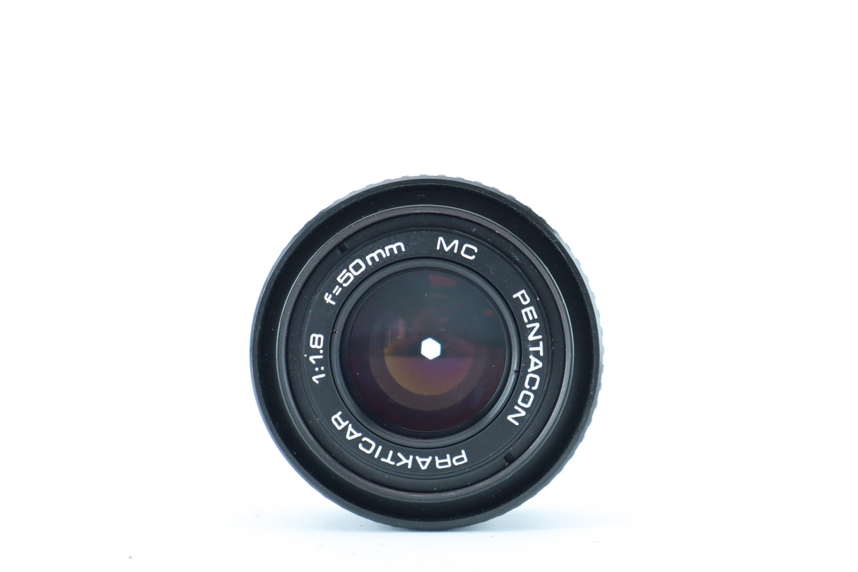 Pentacon Prakticar 50mm f/1.8 – PB Mount Manual Focus Lens.