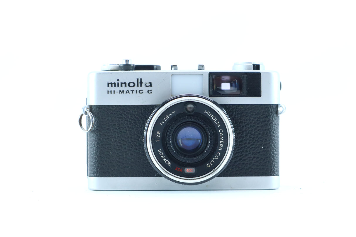 Minolta Hi‑Matic G with Rokkor 38mm f/2.8